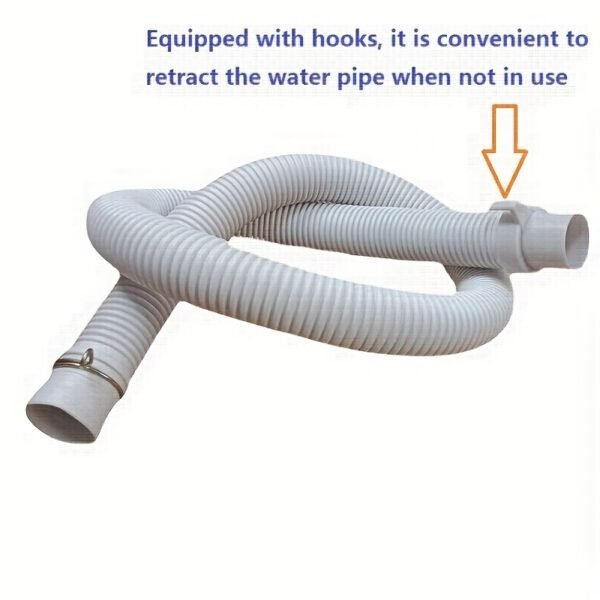 Universal Drainage Hose with Clamp & Hook Flexible Water Drain Pipe