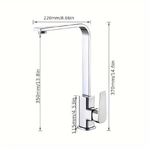 Premium Kitchen Sink Faucet Modern Stainless Steel Water Tap