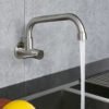 SUS304 Stainless Steel Single Cold Water Faucet Kitchen Basin Tap