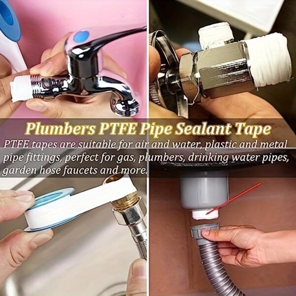 PTFE Thread Sealing Tape Waterproof Plumbing Pipe Seal Tape