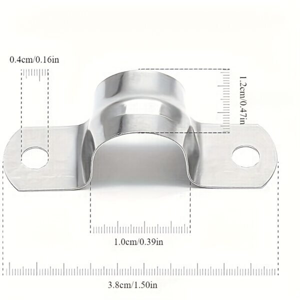 Heavy Duty Stainless Steel Pipe Clamps Adjustable Pipe Fastening Clips