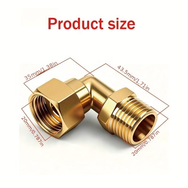 90 Degree Female Copper Pipe Connector Plumbing Fitting
