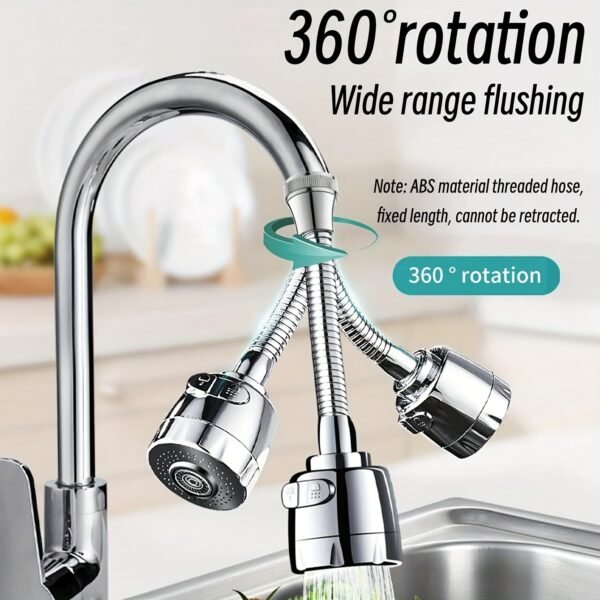 Rotatable Kitchen Faucet Bubbler Anti-Splash Pressurized Sink Tap