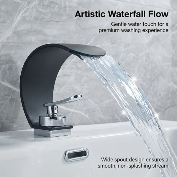 Luxury Waterfall Bathroom Basin Faucet Hot & Cold Washbasin Tap