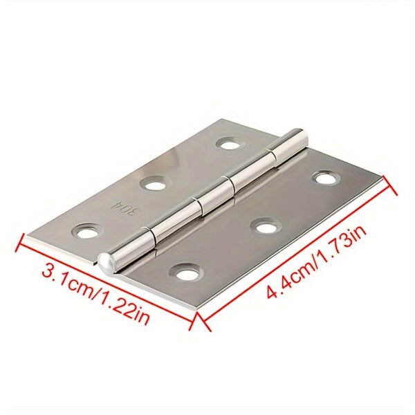 10pcs Heavy Duty Flat Metal Hinges Door Cabinet Furniture Hinges