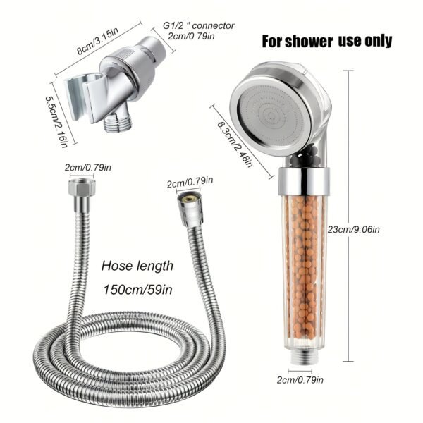 54e2f085-d9ed-431c-8e94-2129fadb6b7a.jpg 3pcs Handheld Shower Filter Set with Stainless Steel Hose & Holder