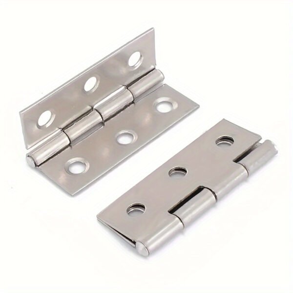 10pcs Heavy Duty Flat Metal Hinges Door Cabinet Furniture Hinges