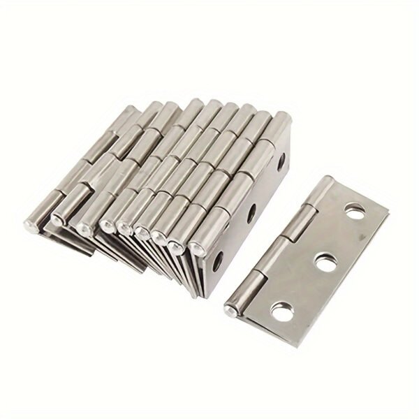 10pcs Heavy Duty Flat Metal Hinges Door Cabinet Furniture Hinges