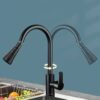 Hot & Cold Kitchen Faucet Stainless Steel Sink Water Tap