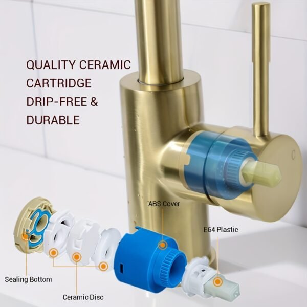 Modern Stainless Steel Kitchen Faucet Household Sink Water Tap