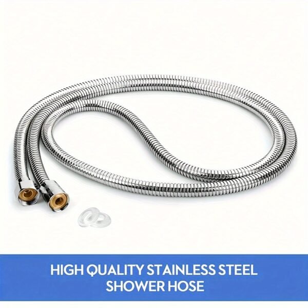 1.2M Stainless Steel Large Flow Shower Hose Bathroom Water Heater Pipe