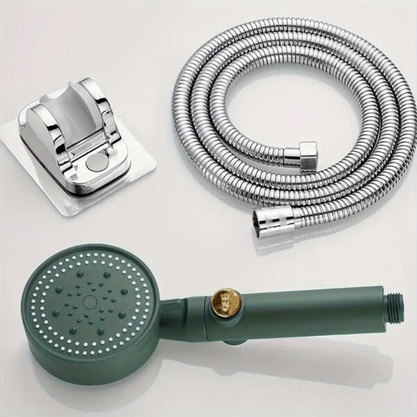 5-Level Adjustable Shower Head with Water Stop OFF Button