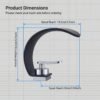Luxury Waterfall Bathroom Basin Faucet Hot & Cold Washbasin Tap