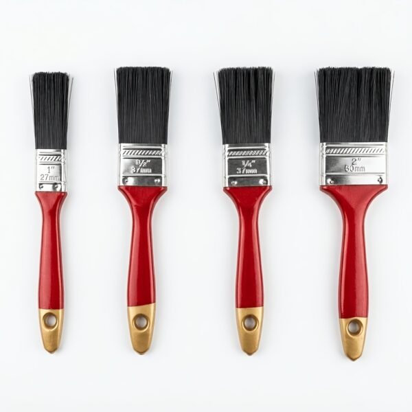 4pcs Paint Brush Set Multi-Size Painting Brushes for Wall & DIY Use