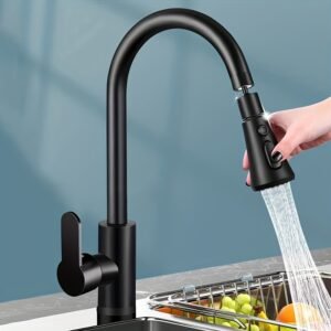 Hot & Cold Kitchen Faucet Stainless Steel Sink Water Tap