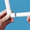 6pcs PVC 90 Degree Conduit Bends Plastic Pipe Fittings 20mm