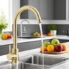 Modern Stainless Steel Kitchen Faucet Household Sink Water Tap