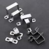 30x30mm 304 Stainless Steel Hose Clamp Saddle Pipe Fastening Clip