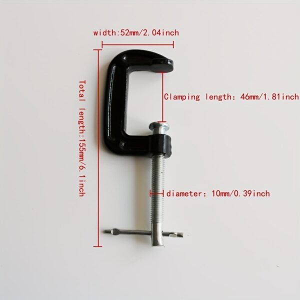 Heavy Duty Cast Iron G Clamp Woodworking Fixing Hand Tool